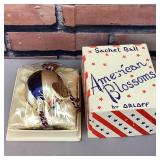 Vtg. Parfums Orloff American Blossoms Sachet Ball