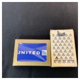 United and Delta Airlines Playing Cards