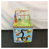Wooden Busy Box with Bead Maze