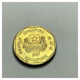 1987 Singapore $1 Coin