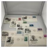 1954-55 1st Day of Issue Stamps & Covers, 14 Total