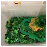 Tote of St. Patrick's Day Decorations
