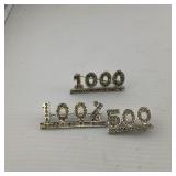 Vintage Rhinestone Award Pins