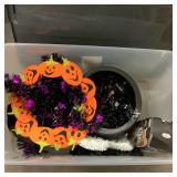 Tote of Halloween Decorations