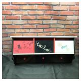 Small Wall Shelf with 3 Compartments