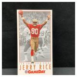 1992 Fleer Gameday Jerry Rice Football Card