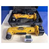 (2) Dewalt Cordless Right Angle Drills,Variable...