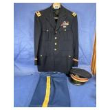 Vintage US Army Dress Blue Uniform Jacket &...