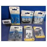 New National Zinc Assorted Hardware, 6 Packages