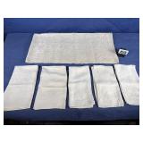 Vintage (3) Monogrammed Cloth Napkin, 44x48...