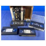 Box of 11 VHS Tapes;