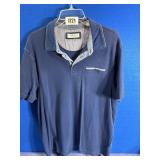 Men's XXL Blue Polo Short Sleeve Shirt