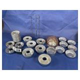 Vintage Alum Mold; 29 @ 3 5/8' & 6 @ 4', Alum...