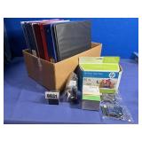 Box of 3 Ring Binders, Folders & Printer Ink...