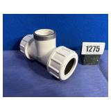 New PVC 1 1/4' Threaded  Compression Tee Coupling