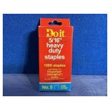 New Doit Heavy Duty Staples, 5/16',Fits Power...