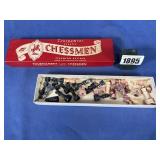 Vintage Game: Chess Men Staunton Pattern,...