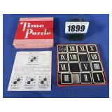 Vintage Game: Time Puzzle By The Embossing Co...