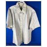 Lg Light Tan Short Sleeve Button Up Dress...