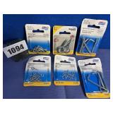New National Zinc Assorted Hardware, 6 Packages