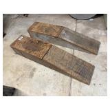 Heavy Duty Wood Ramps, 37x8x6.25'T