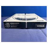 New Kohler Round Front Toilet Seat, White, Plastic