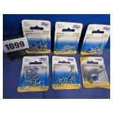 New National Zinc Assorted Hardware, 6 Packages