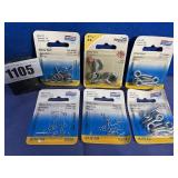 New National Zinc Assorted Hardware, 6 Packages