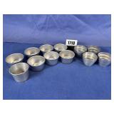 Vintage (10) West Bend Alum Molds 2 5/8'x1.5',...