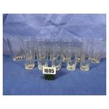 (7) Vintage Federal Glass Star Clear Tumbler...