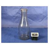 Milk Quart Glass Bottle, REG CAL, 6 On Bottom