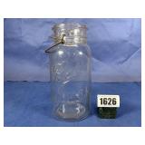 Antique Clear Ball Eclipse Wide Mouth w/Bail,...