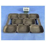 Antique Cast Iron Gem Pan: #7, 8 Section,...