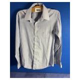 Size 15.5 Mens, Envoy Light Blue Fine Strip...
