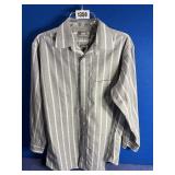 Size 16 Mens, Stafford Grey Strip Shirt