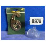 New Hillman Solid Brass House Number, 4', '6'