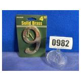 New Hillman Solid Brass House Number, 4', '9'