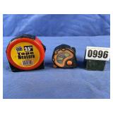Ultra Steel 25' Tape & 12' Tape Measure