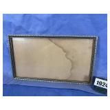Antique Picture Frame w/Glass, 14 7/8'x8 1/2'