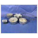 Vintage Aluminum Gelatin Molds, 1 Jiffy Jell...