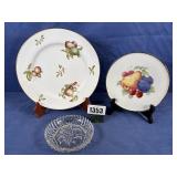 Bavaria 8' Plate w/Fruit Design, 10.5'...