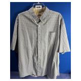 Men's XXL Haggar Small Blue Checked Short...