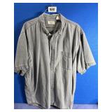 Men's XXL Blue Button Up Dress Shirt