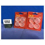 New (2) Doit Round Insert Cups, 1.25', 4 Pieces...