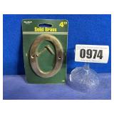 New Hillman Solid Brass House Number, 4', '0'