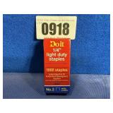 New Doit Light Duty Staples, 1/4', #2, Fits...