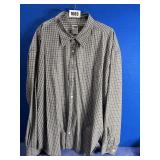 Men's XXL Old Navy Black & Gray Plaid Long...