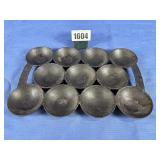Antique Cast Iron Gem Pan: #3, 11 Section Pan....