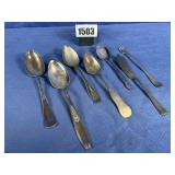 Misc. Serving Spoons, 2 Butter Knives, 1...
