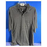 Men's XXL Van Heusen Black & White Striped Polo...